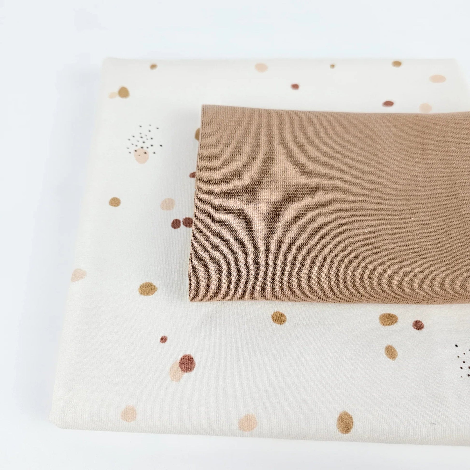 Jersey Konfetti beige Meterware - elli&else