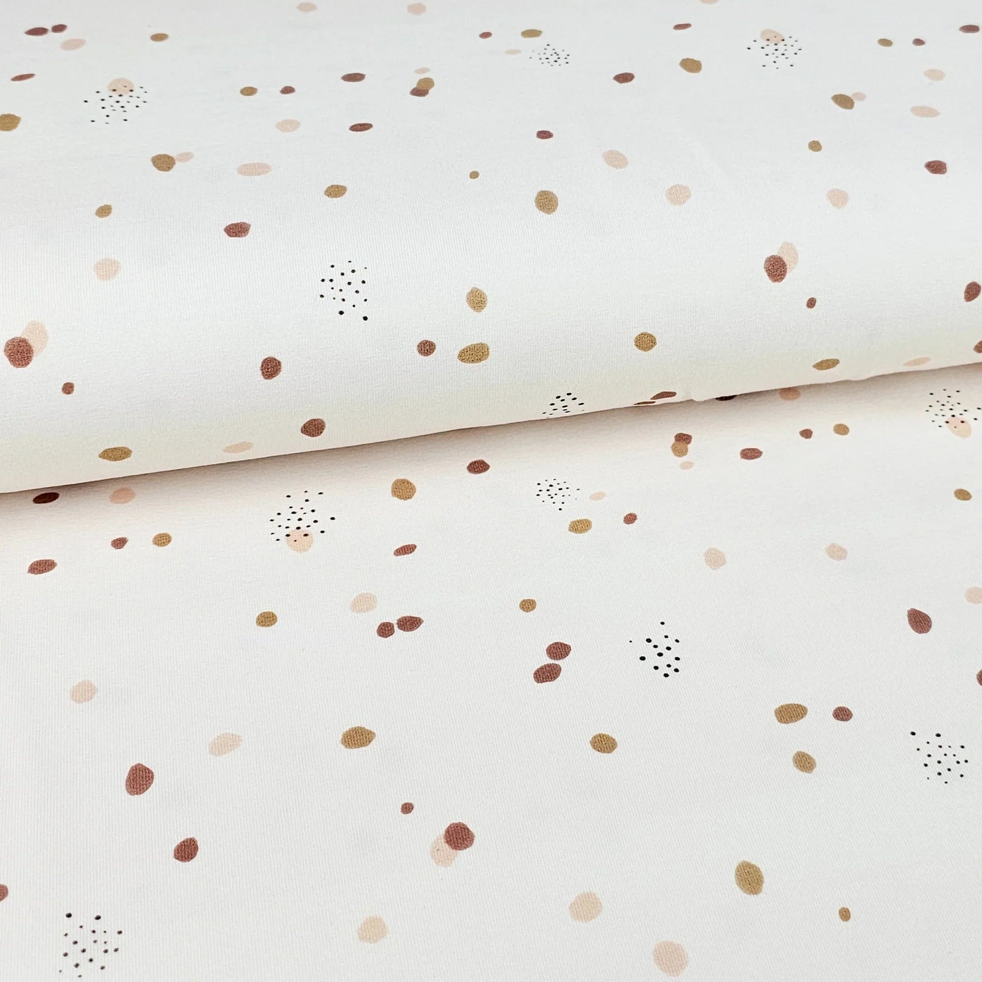 Jersey Konfetti beige Meterware - elli&else