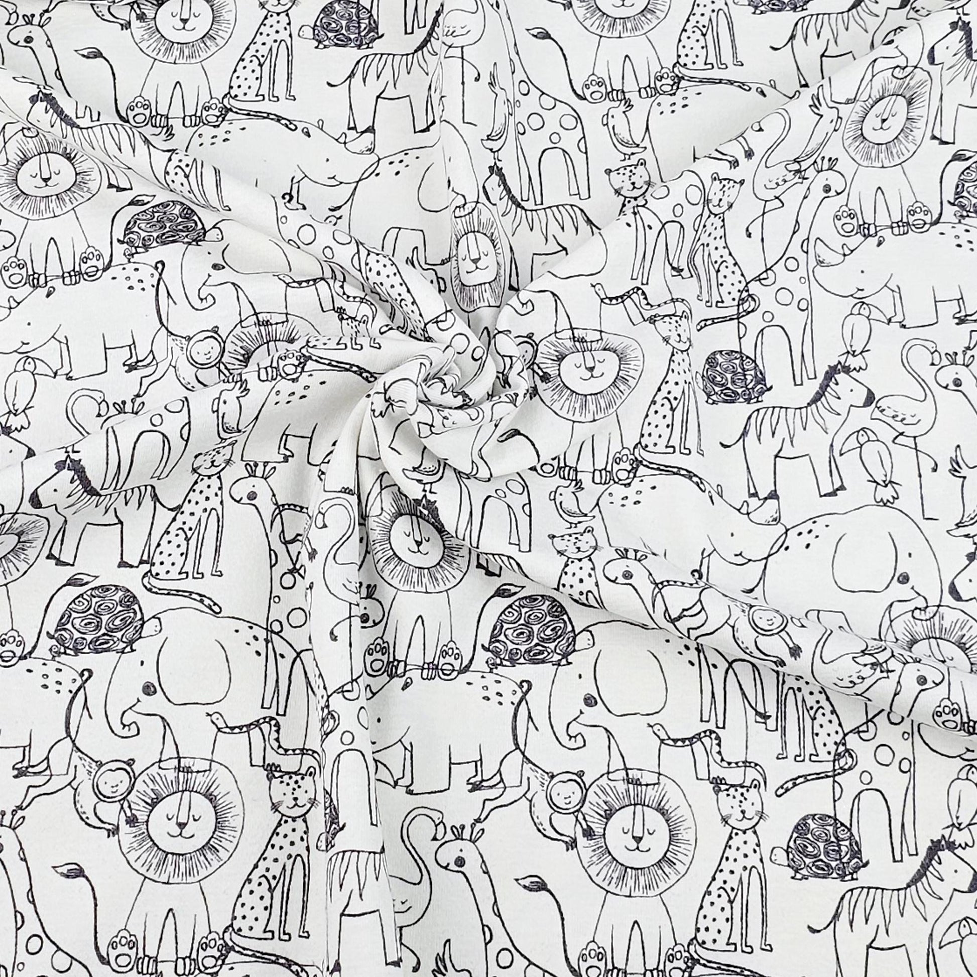 Jersey Safari Tiere Meterware - elli&else