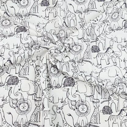 Jersey Safari Tiere Meterware - elli&else