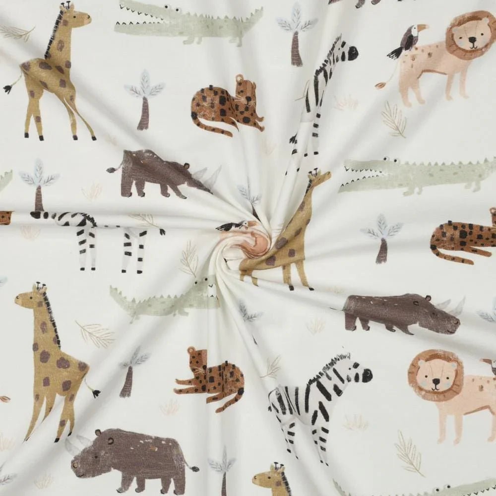 Jersey Safari Tiere Meterware - elli&else