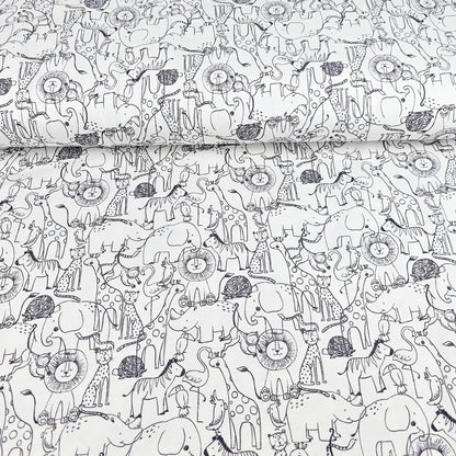 Jersey Safari Tiere Meterware - elli&else