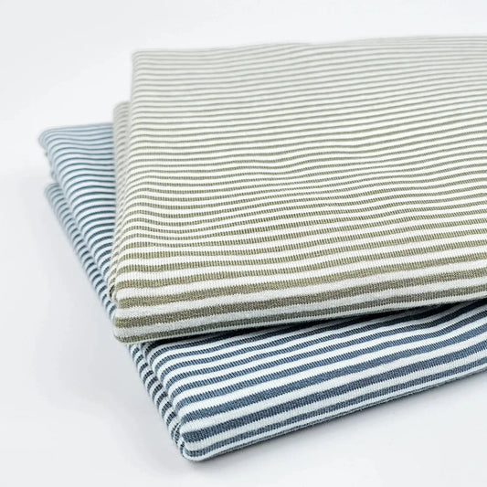 Jersey Streifen stoneblue - Stoff bei elli&else
