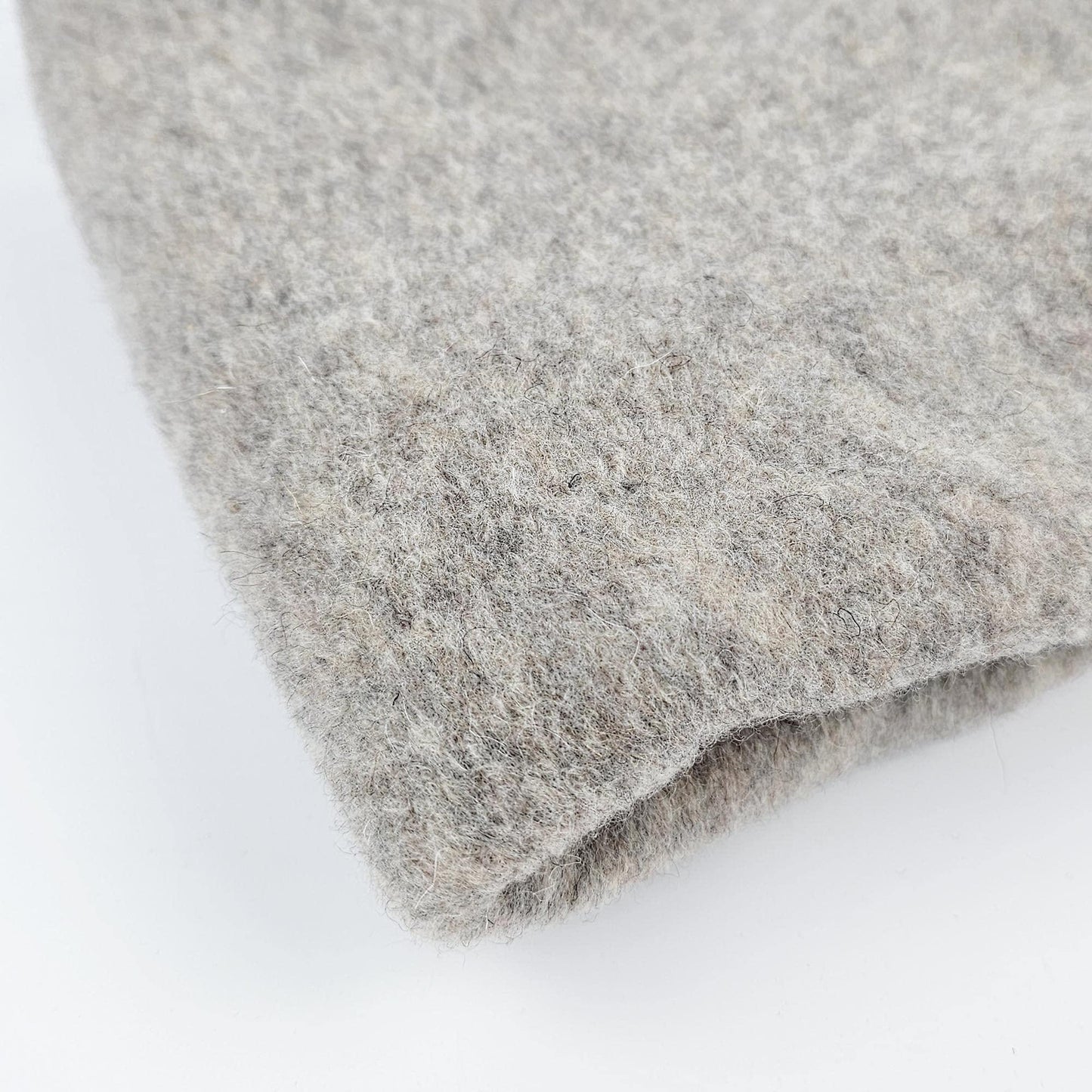 Merino Wollfleece - beige meliert Meterware - elli&else