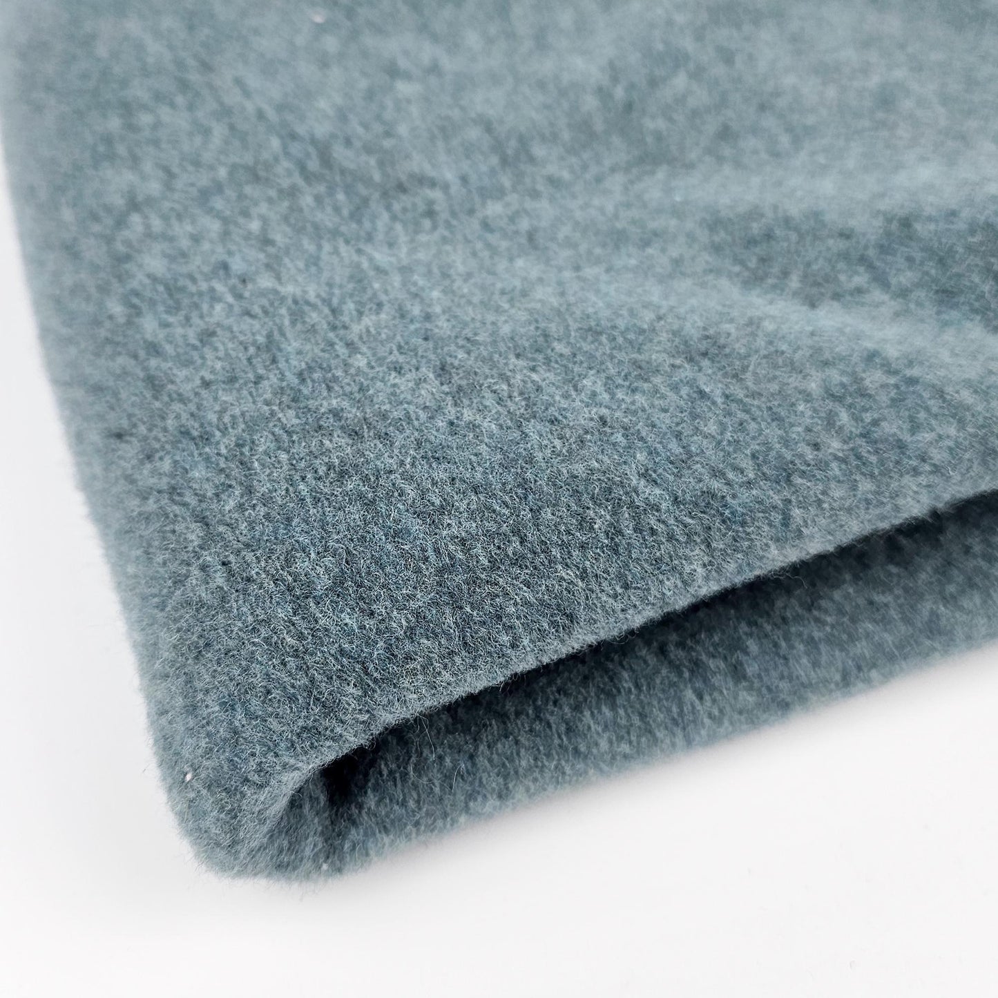Merino Wollfleece - rauchblau Meterware - elli&else