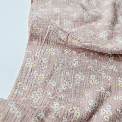 Musselin Blümchen altrosa Meterware - elli&else