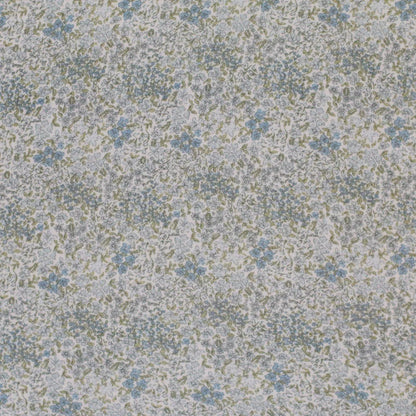 Musselin Blumen Blütenmix blau Meterware - elli&else