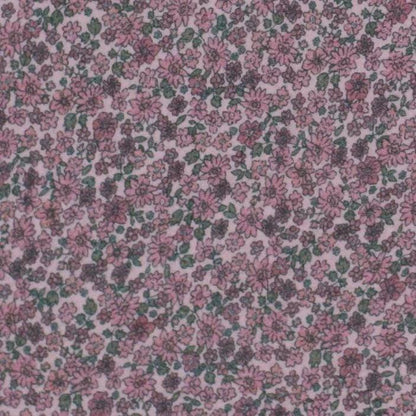Musselin Blumen mauve Meterware - elli&else