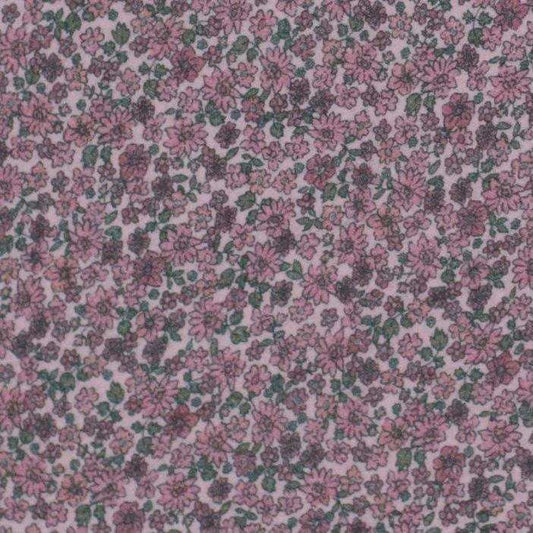 Musselin Blumen mauve - Stoff bei elli&else