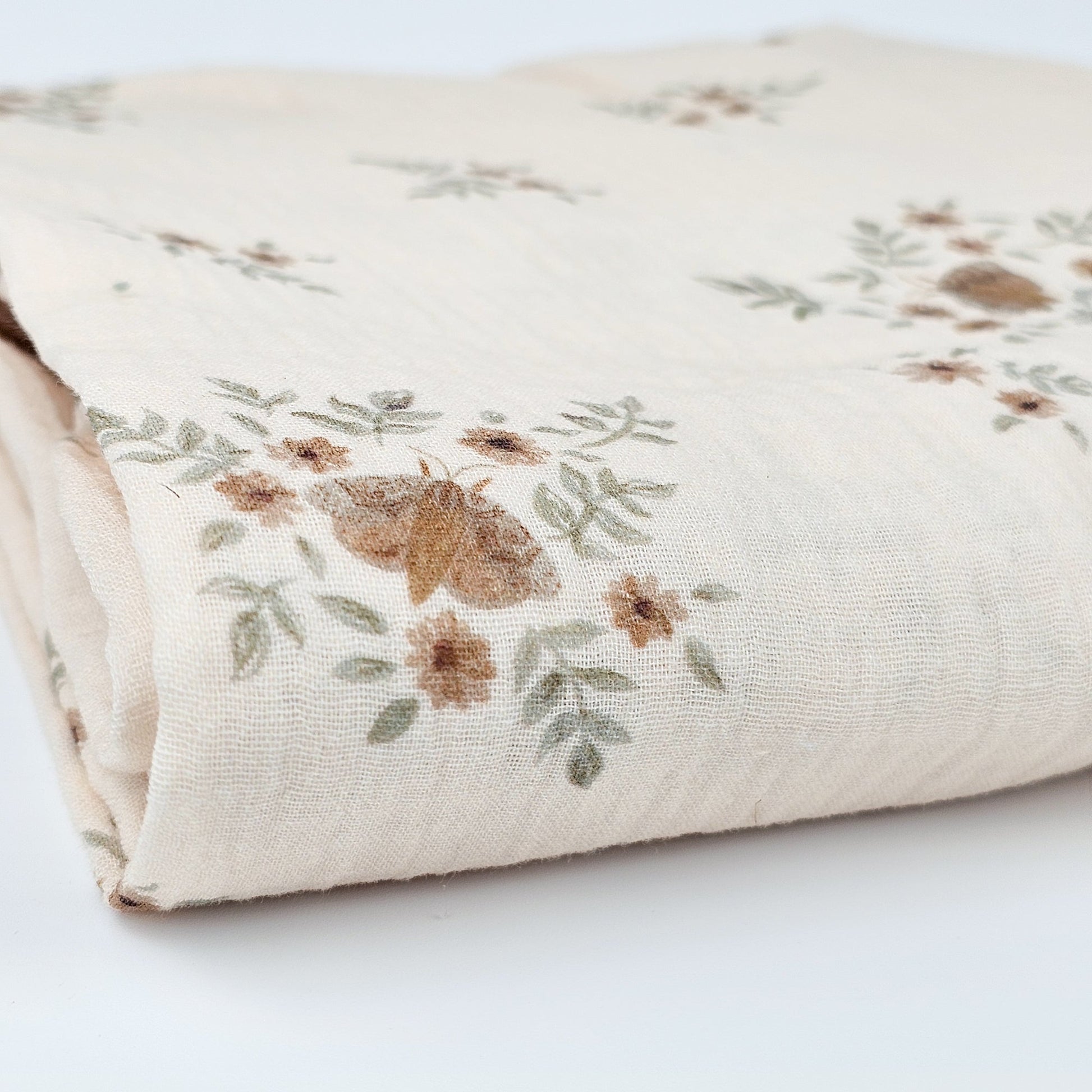 Musselin Blumen & Motten Meterware - elli&else