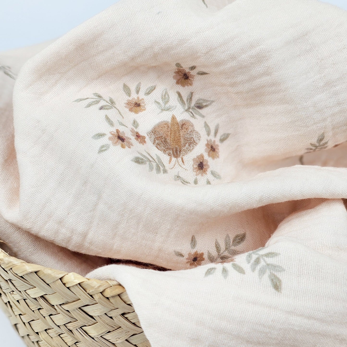 Musselin Blumen & Motten Meterware - elli&else