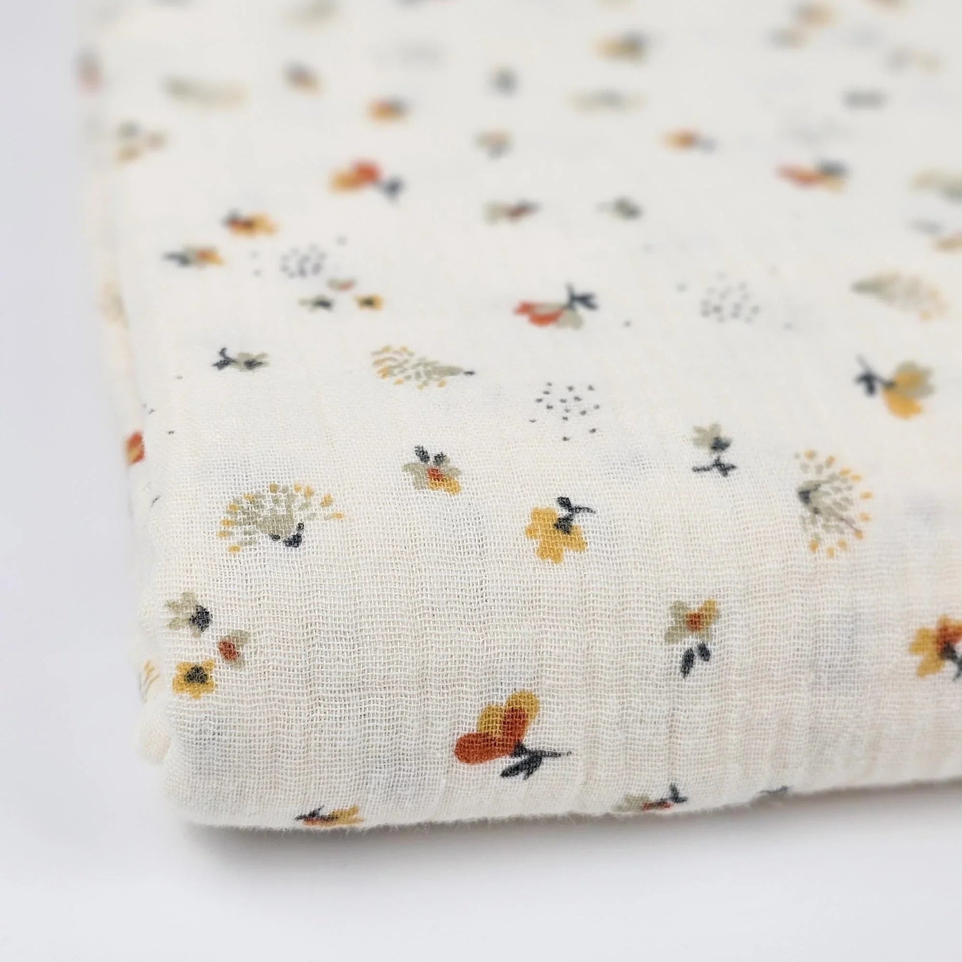 Musselin Blumen und Igel Meterware - elli&else