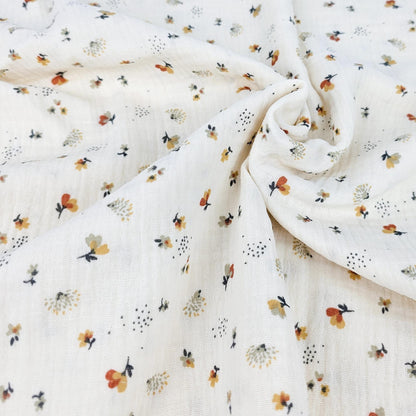 Musselin Blumen und Igel Meterware - elli&else