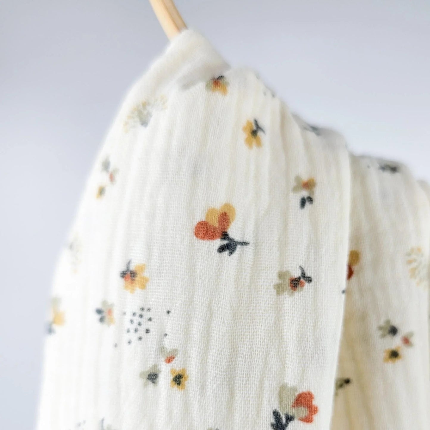 Musselin Blumen und Igel Meterware - elli&else