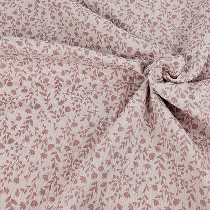 Musselin Blumenprint altrosé Meterware - elli&else