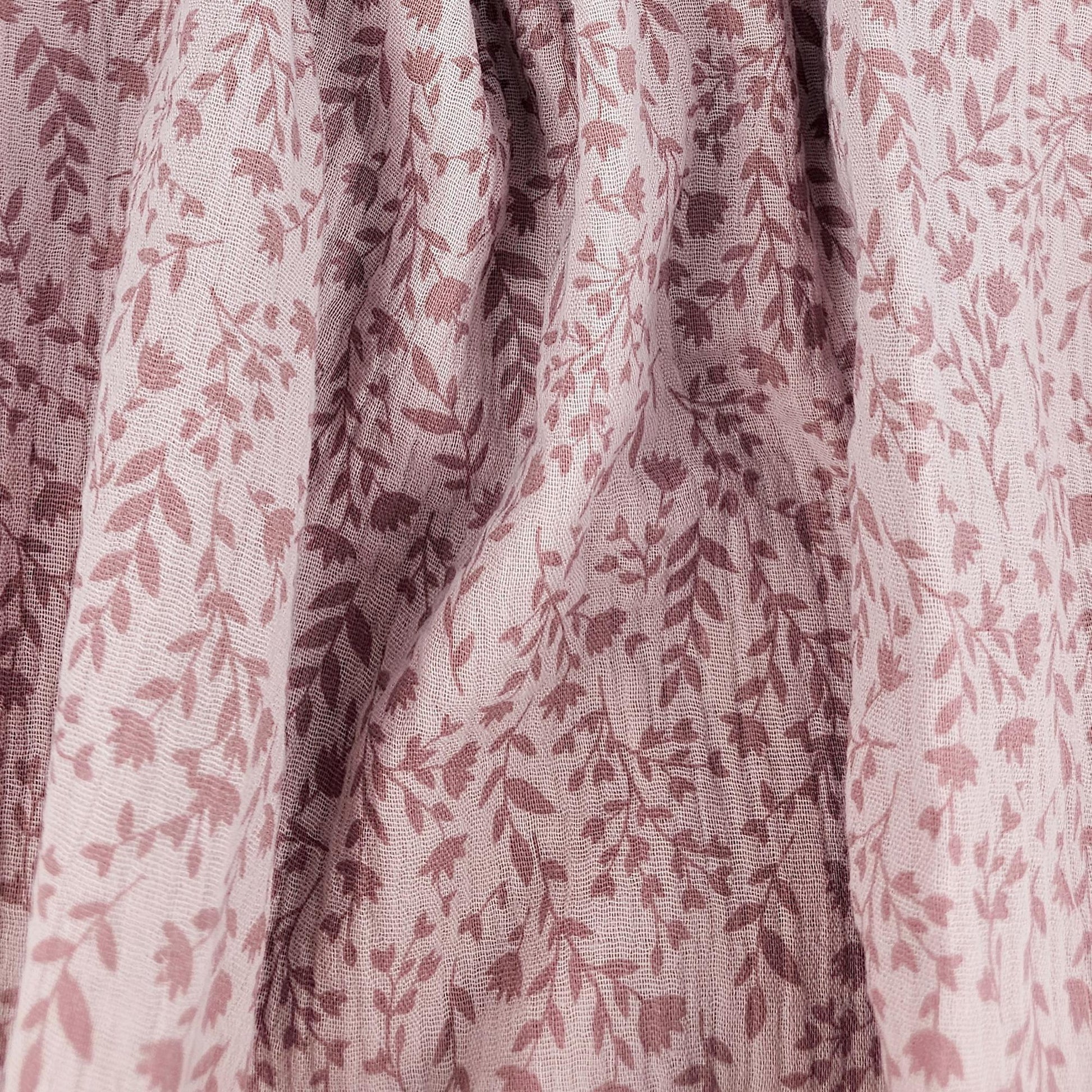 Musselin Blumenprint altrosé Meterware - elli&else