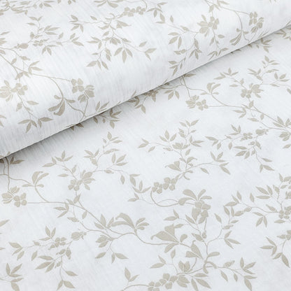 Musselin Blumenprint beige Meterware - elli&else