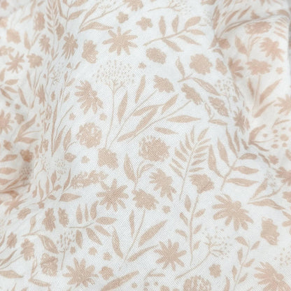 Musselin Blumenprint rosé Meterware - elli&else
