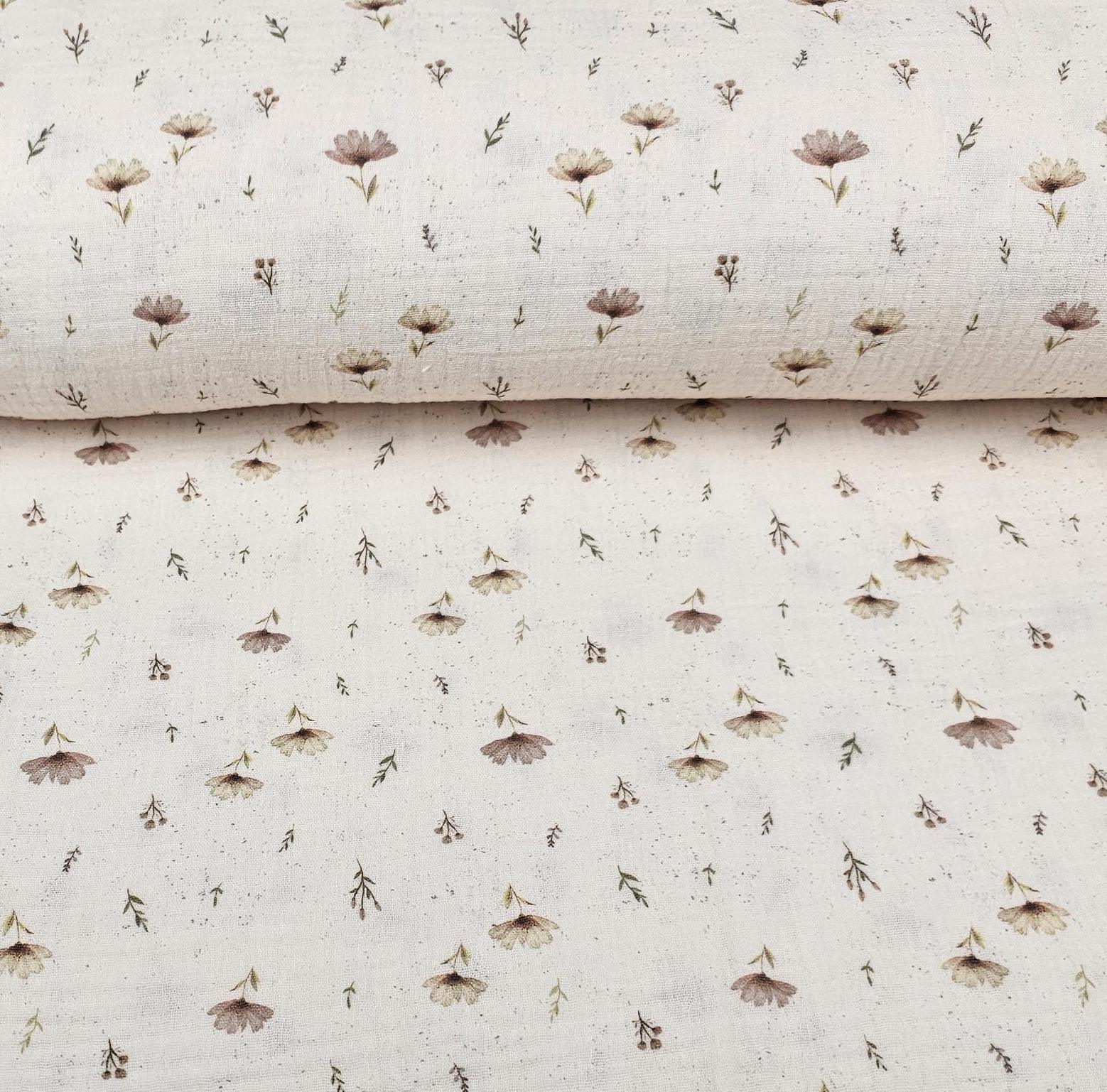 Musselin Boho Flowers Meterware - elli&else