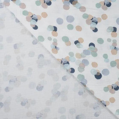 Musselin Dots dusty mint Meterware - elli&else