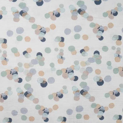 Musselin Dots dusty mint Meterware - elli&else