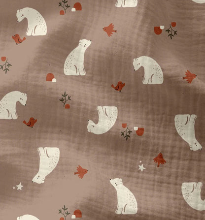 Musselin Eisbär Meterware - elli&else