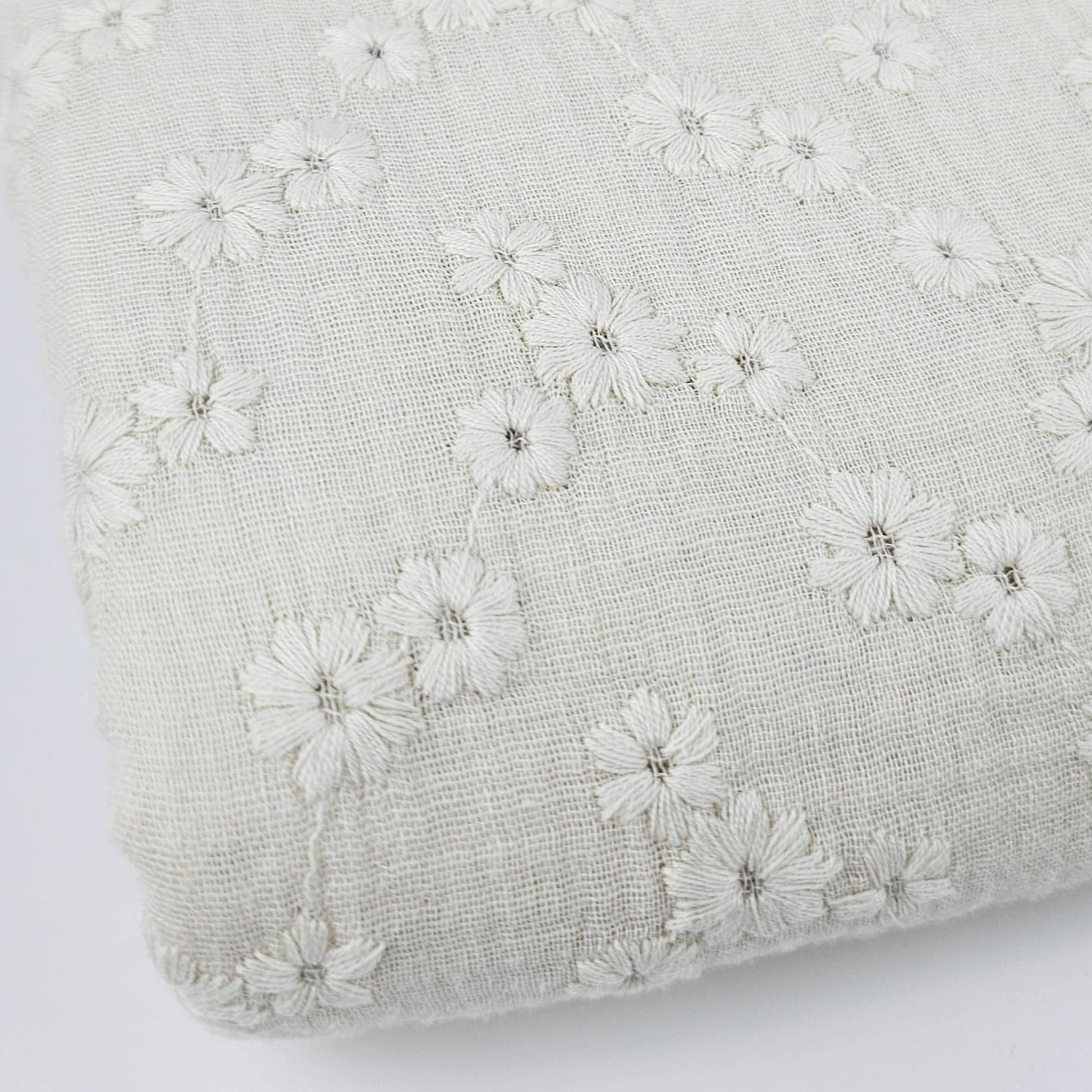 Musselin Embrodery naturweiß Meterware - elli&else