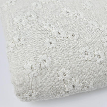Musselin Embroidery naturweiß Meterware - elli&else
