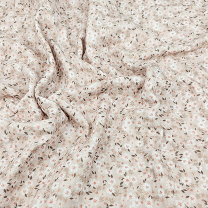 Musselin Flower bomb beige Meterware - elli&else