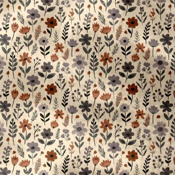 Musselin Herbstblumen Meterware - elli&else