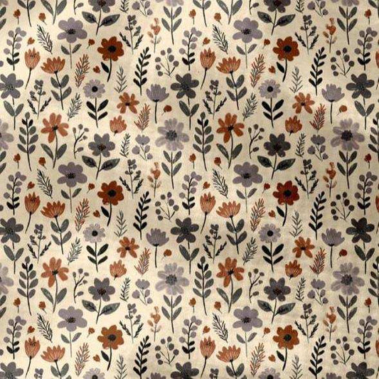 Musselin Herbstblumen - Stoff bei elli&else