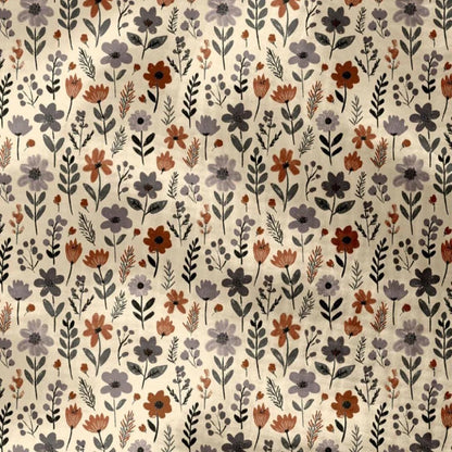 Musselin Herbstblumen Meterware - elli&else