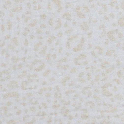 Musselin Leo Print hellbeige Meterware - elli&else