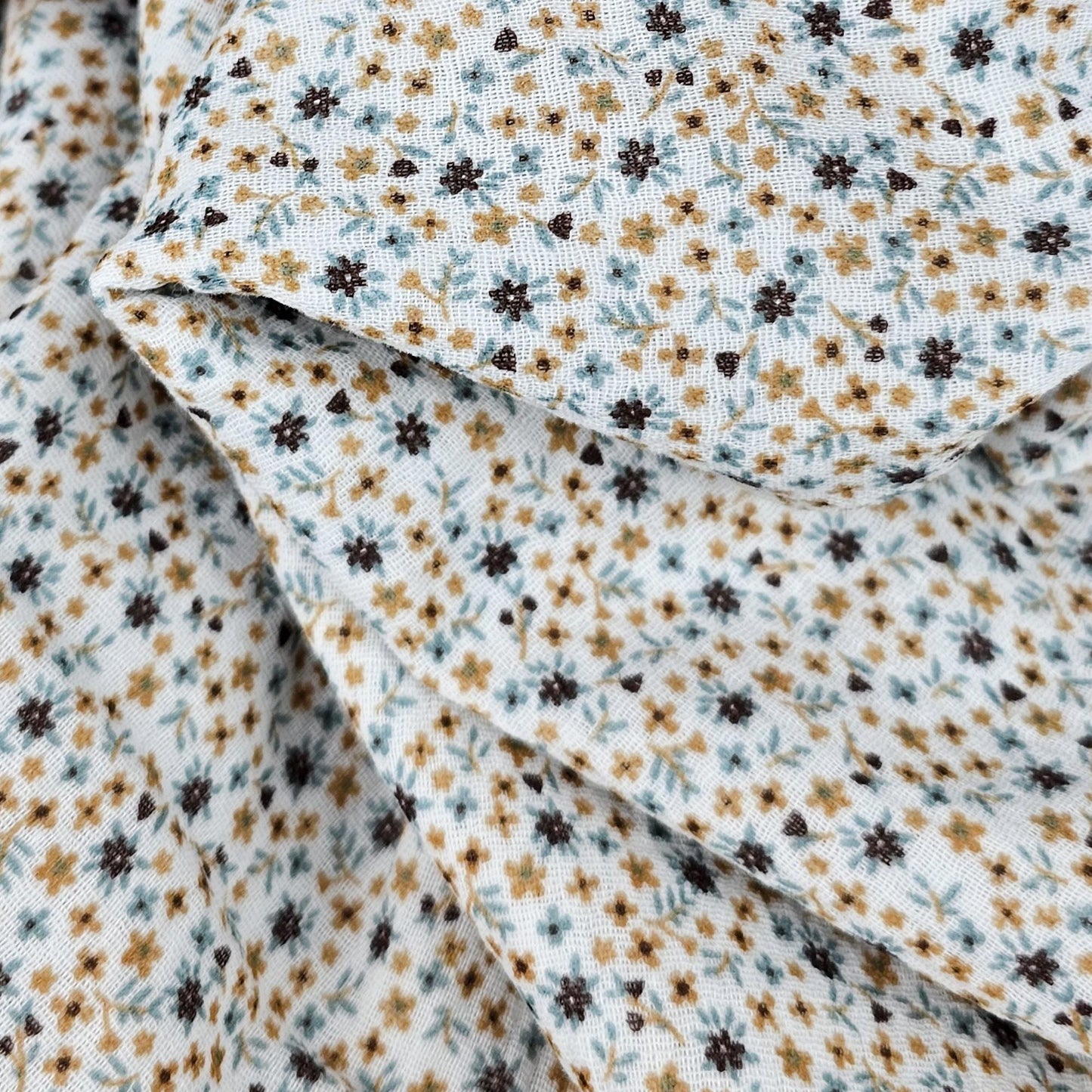 Musselin Millefleurs kakao Meterware - elli&else