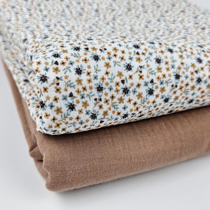 Musselin Millefleurs kakao Meterware - elli&else