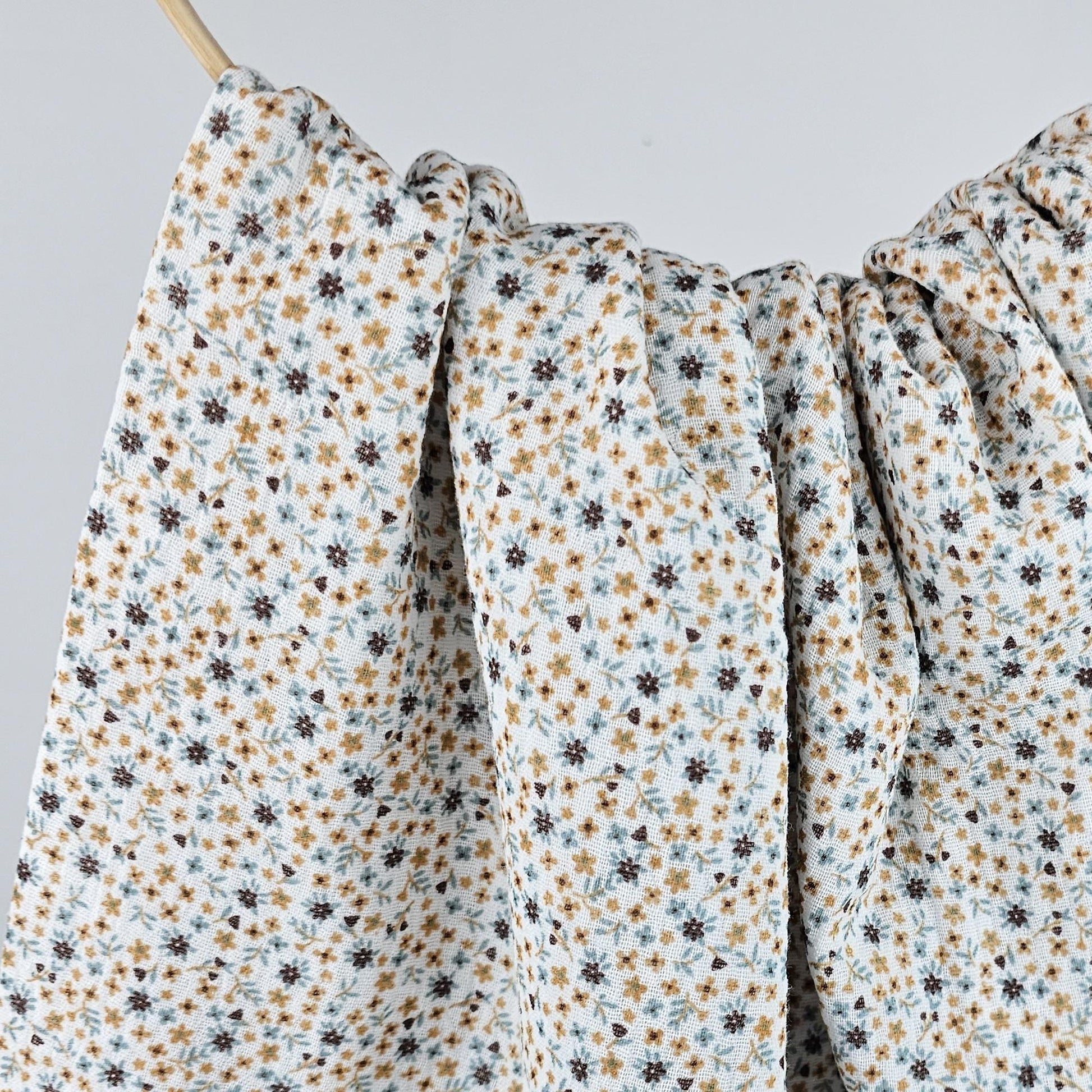 Musselin Millefleurs kakao Meterware - elli&else