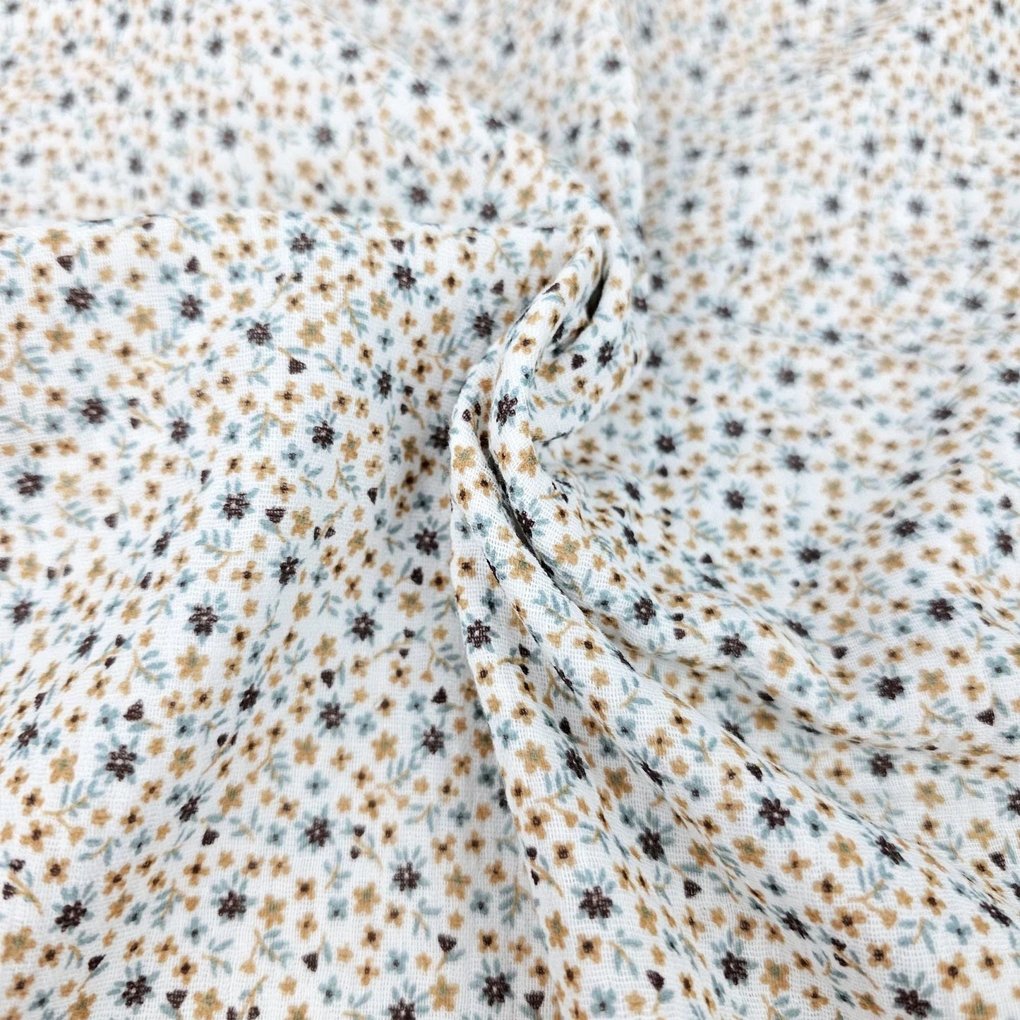 Musselin Millefleurs kakao Meterware - elli&else