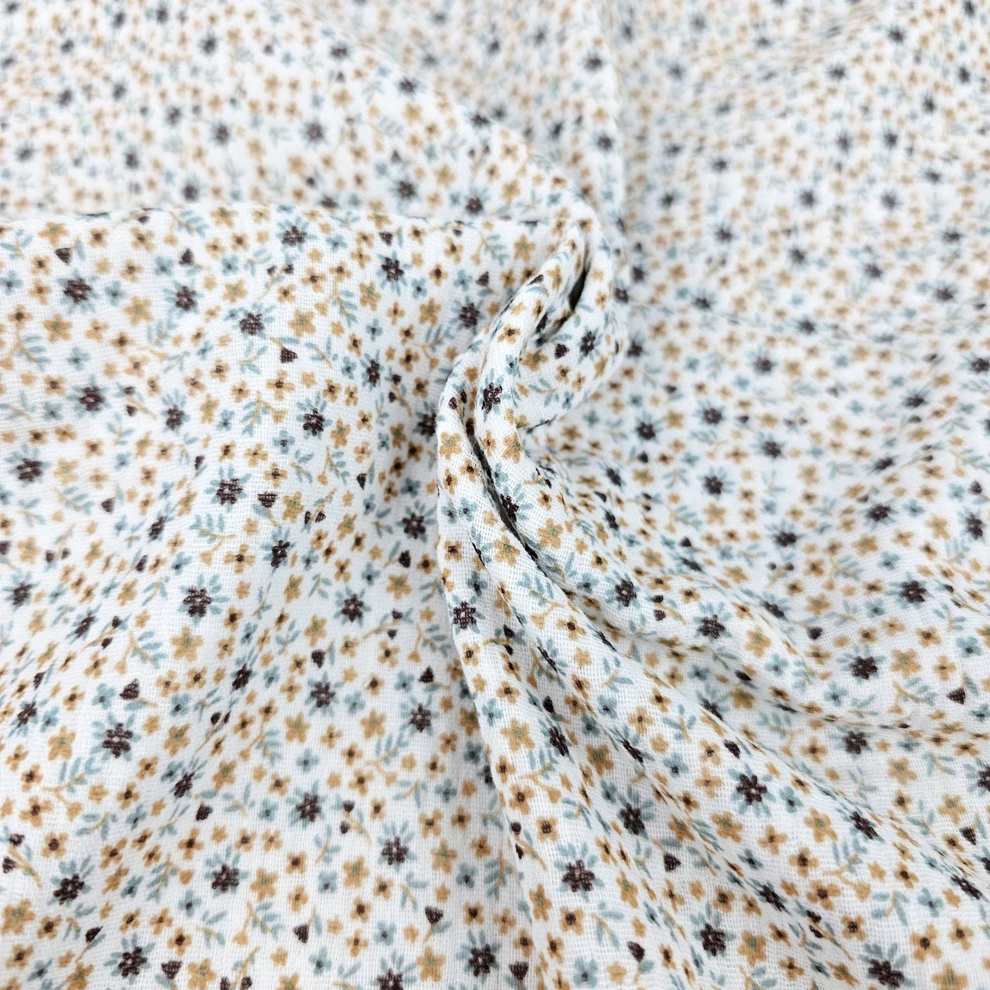 Musselin Millefleurs kakao Meterware - elli&else