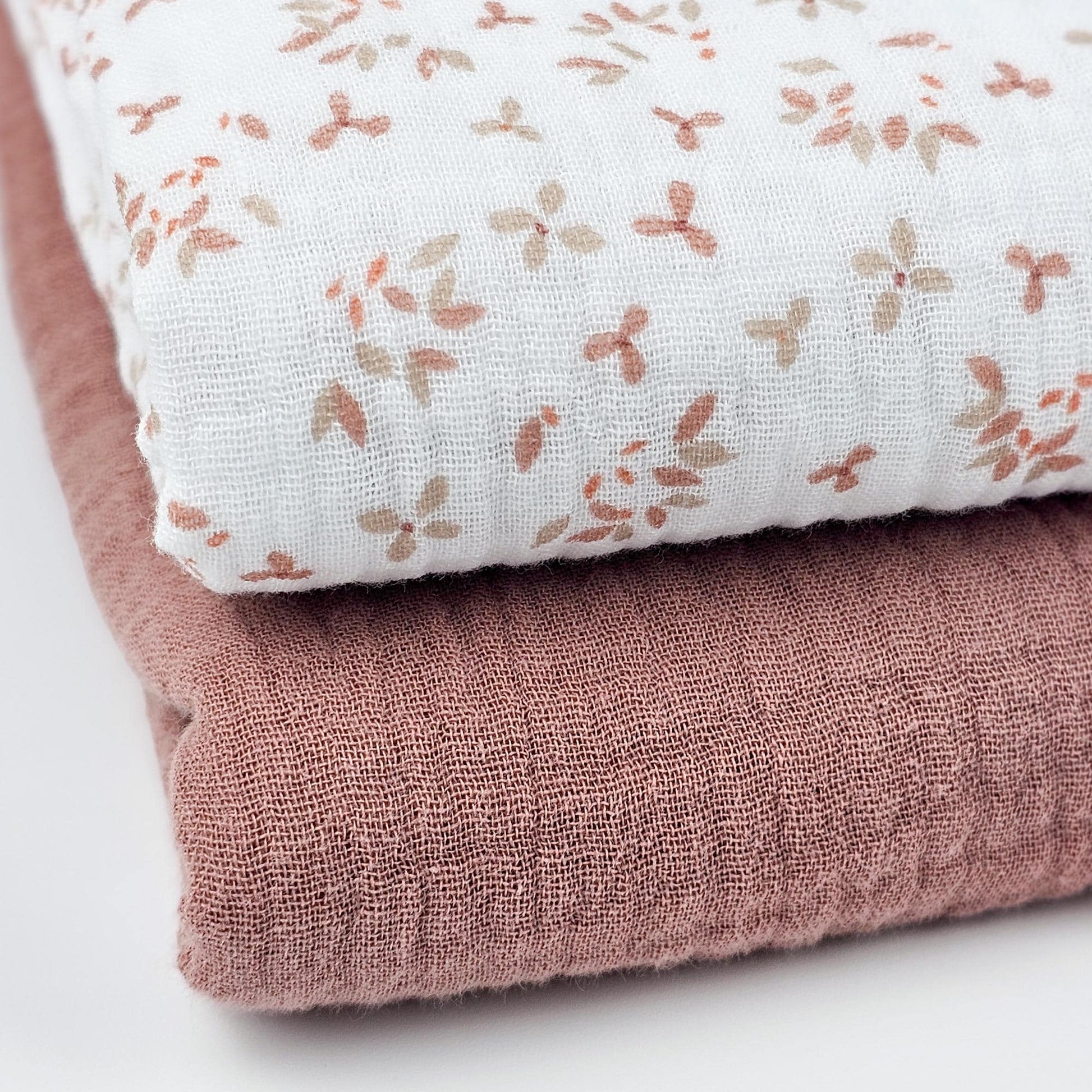Musselin Mini Blümchen rosé Meterware - elli&else