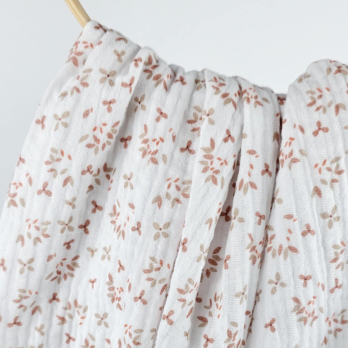 Musselin Mini Blümchen rosé Meterware - elli&else