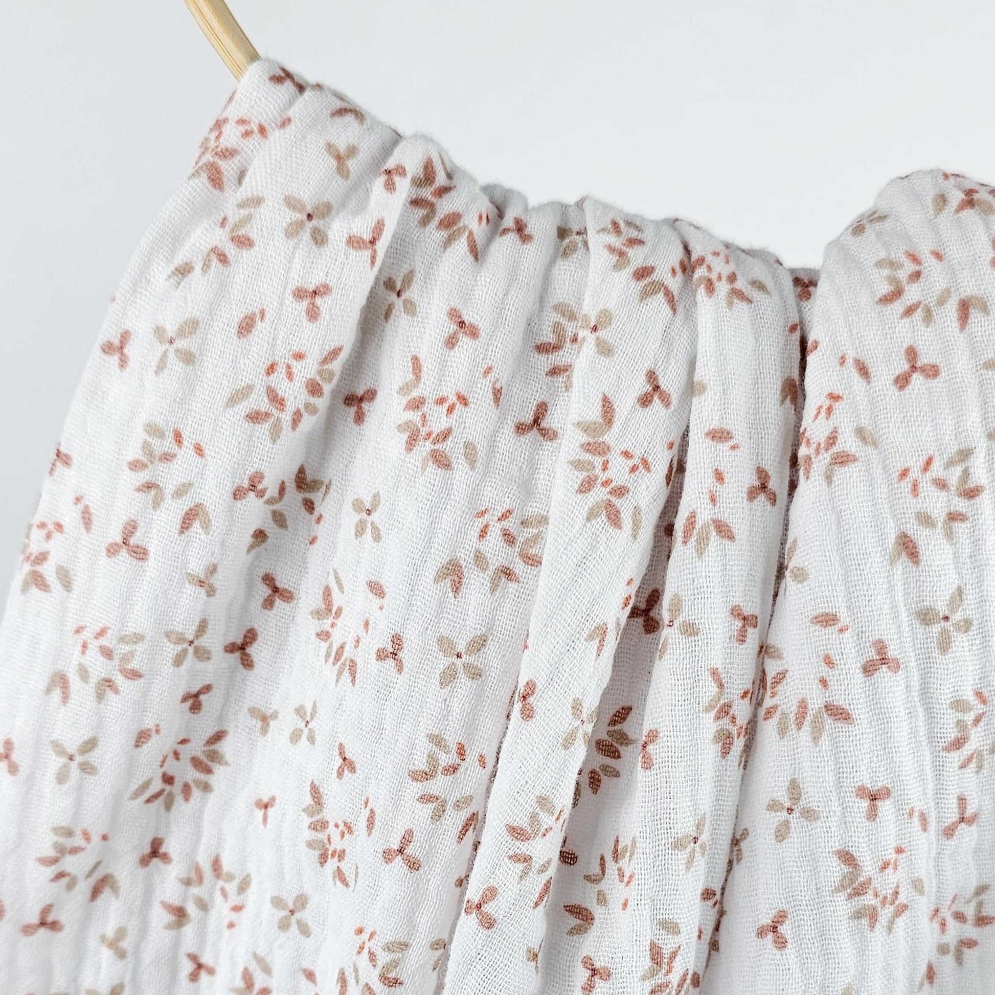 Musselin Mini Blümchen rosé Meterware - elli&else