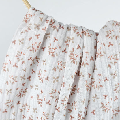 Musselin Mini Blümchen rosé Meterware - elli&else