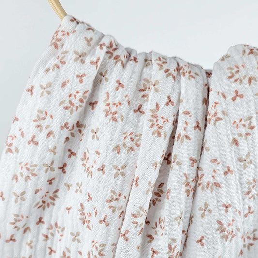 Musselin Mini Blümchen rosé - Stoff bei elli&else