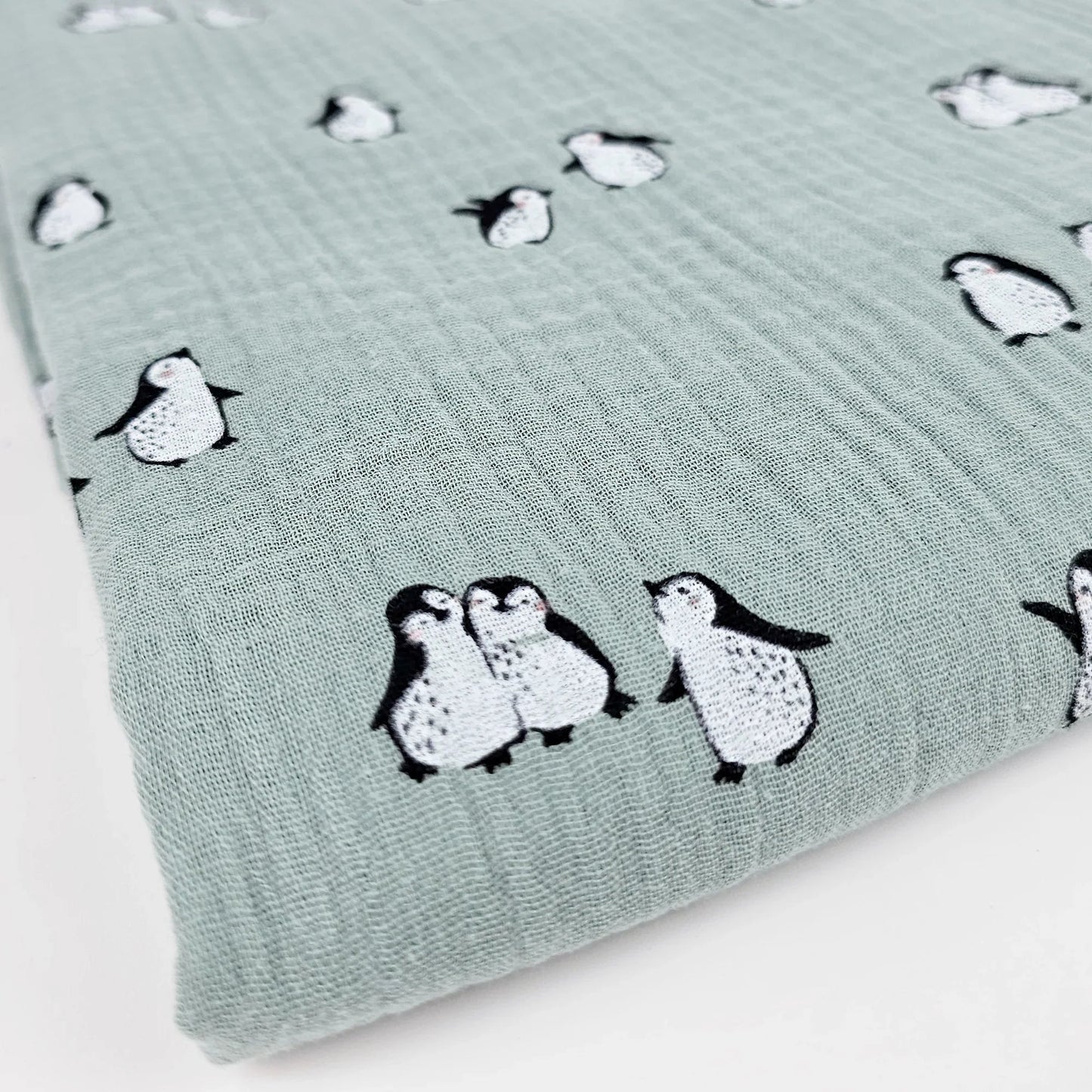 Musselin Pinguine Meterware - elli&else
