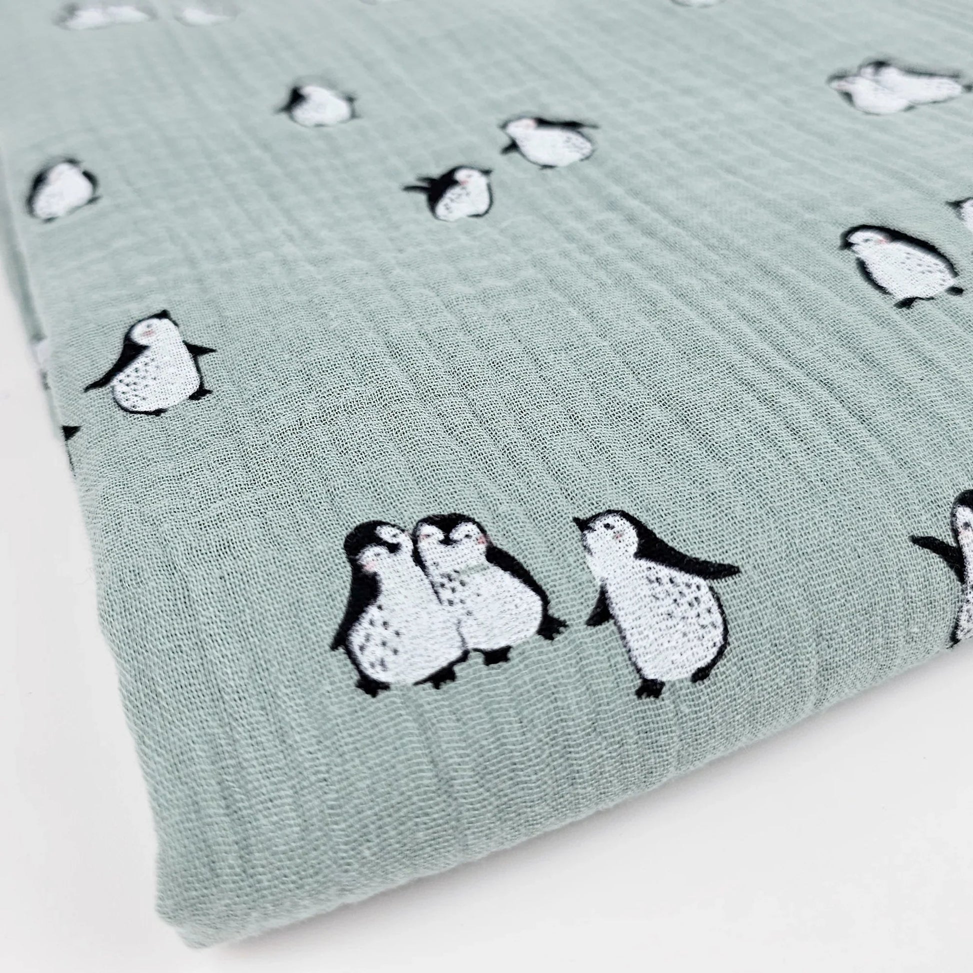 Musselin Pinguine Meterware - elli&else