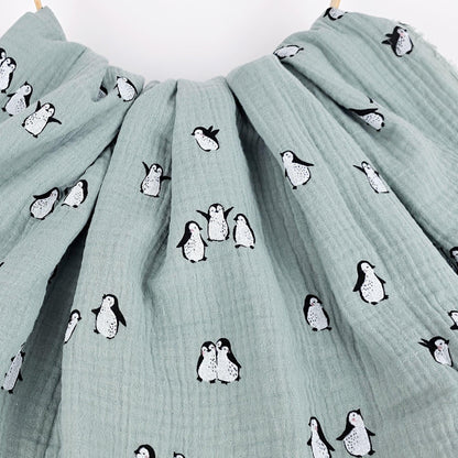 Musselin Pinguine Meterware - elli&else