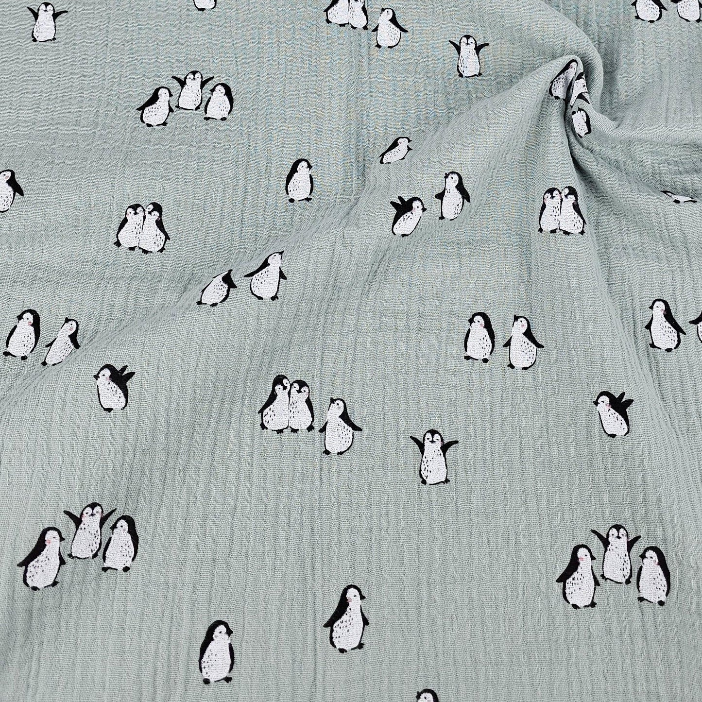 Musselin Pinguine Meterware - elli&else