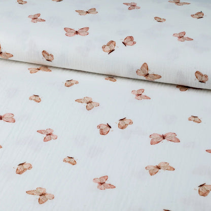 Musselin Schmetterlinge Meterware - elli&else