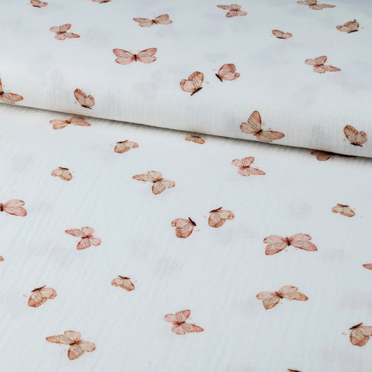 Musselin Schmetterlinge Meterware - elli&else