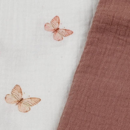 Musselin Schmetterlinge Meterware - elli&else